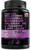 10-in-1 Melatonin Capsules - Melatonin 5mg Natural Sleep Aid for Adults MEDCHOICEBuy Supplements Australia