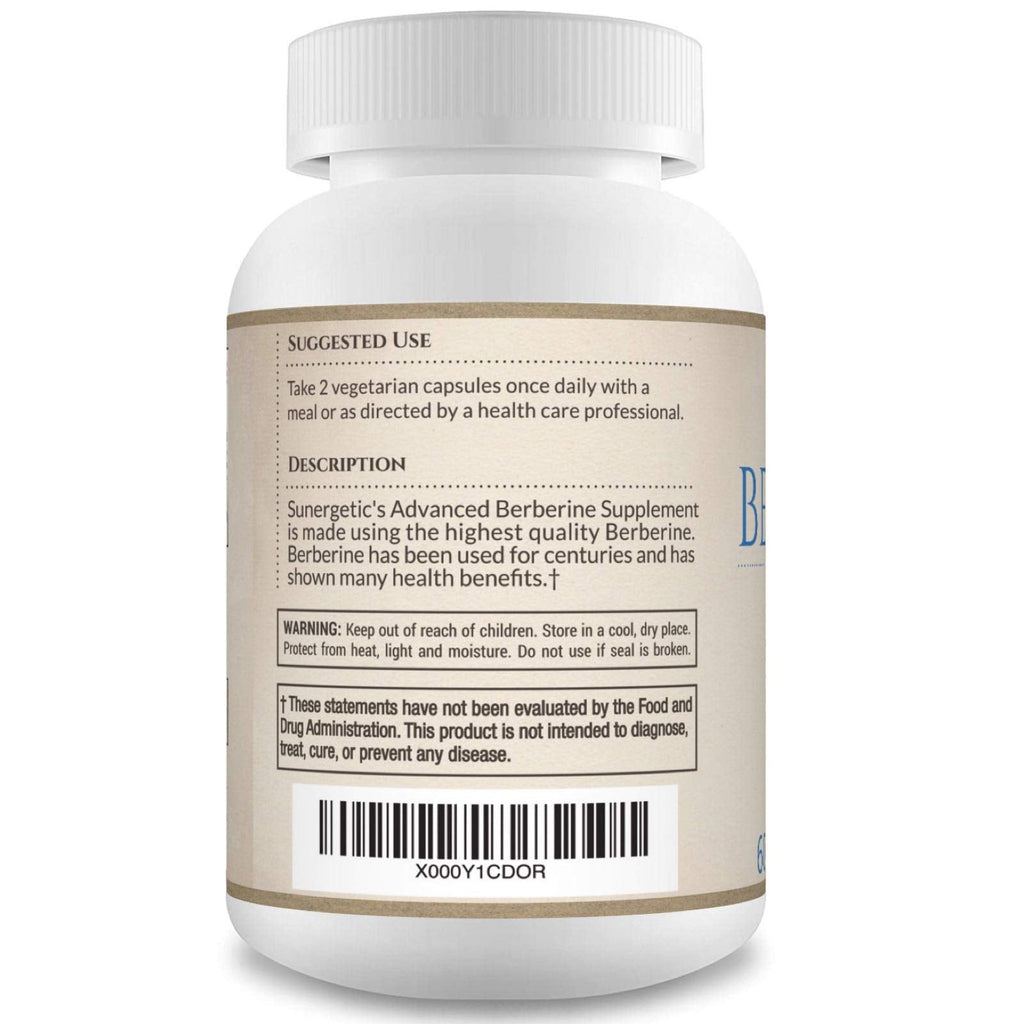 Premium Berberine Supplement - 1200mg of Berberine Per Serving - Berberine HCL SunergeticBuy Supplements Australia