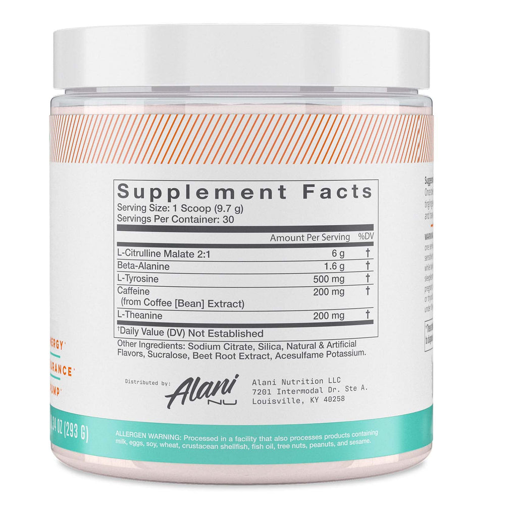 Alani Nu Pre Workout Powder | Amino Energy Boost | Endurance Supple