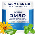 PURESKIN DMSO Relief Cream – Pharmaceutical Grade Fast-Absorbing Cooling Formula for Active Lifestyles – Lightweight Cream with Arnica, MSM, Magnesium, Menthol & Aloe, 4 oz PURESKINBuy Supplements Australia