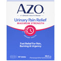 AZO Urinary Pain Relief Maximum Strength | Fast Relief of UTI Pain, Burning & Urgency | Targets Source of Pain | #1 Most Trusted Brand | 48 Tablets AZOBuy Supplements Australia