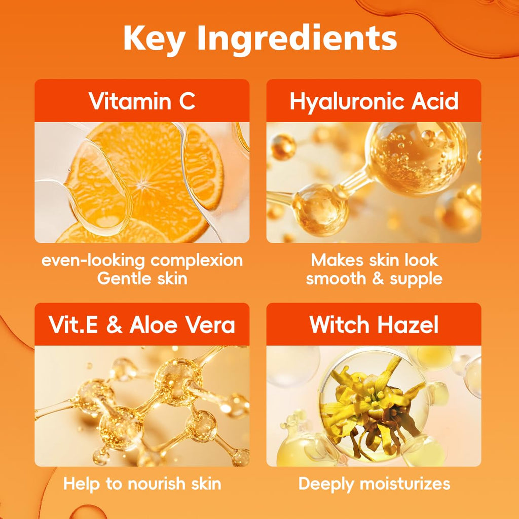 MSMEESUYA Vitamin C Serum for Face 2-Pack, Brightening Facial Serum with Hyaluronic Acid & Vitamin E, Helps Improve Dark Spots, Uneven Tone, Fine Lines & Wrinkles, 1 Fl Oz Each MSMEESUYA buy supplements Au