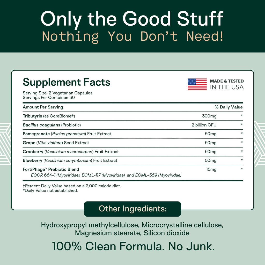 Adapt Naturals 4-in-1 Biome Protect Prebiotics, Probiotics Supplement Postbiotics & Polyphenols for Microbiome, Gut Health & Defense