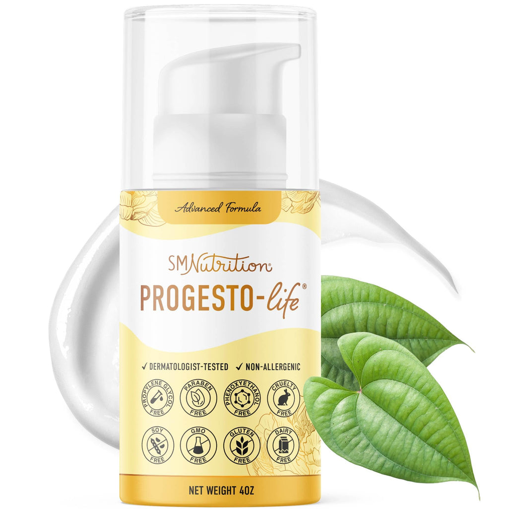 SMNutrition Advanced Progesto-Life Balancing Skin Cream for Women 4oz | Cosmetic Skin Cream | Dermatologist-Tested, Hypoallergenic & Cruelty-Free | 96 Applications SMNutritionBuy Supplements Australia