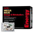 GNC Mega Men Energy and Metabolism Vitapak Program, Convenient, Complete Nutrition, 5 Products in 1 Packet, Calorie Burn, Thermogenic, 300mg Caffeine, 30 Daily Packs GNCBuy Supplements Australia