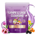 Lymphatic Drainage Supplement, Liver Cleanse Detox & Repair, 24-in-1 Herbal Blend with Echinacea, Dandelion, Burdock, Bromelain, Calendula, Turmeric - Lymph System Support, Less Bloating, 240 Softgels GZ HAOYUAN buy supplements Au