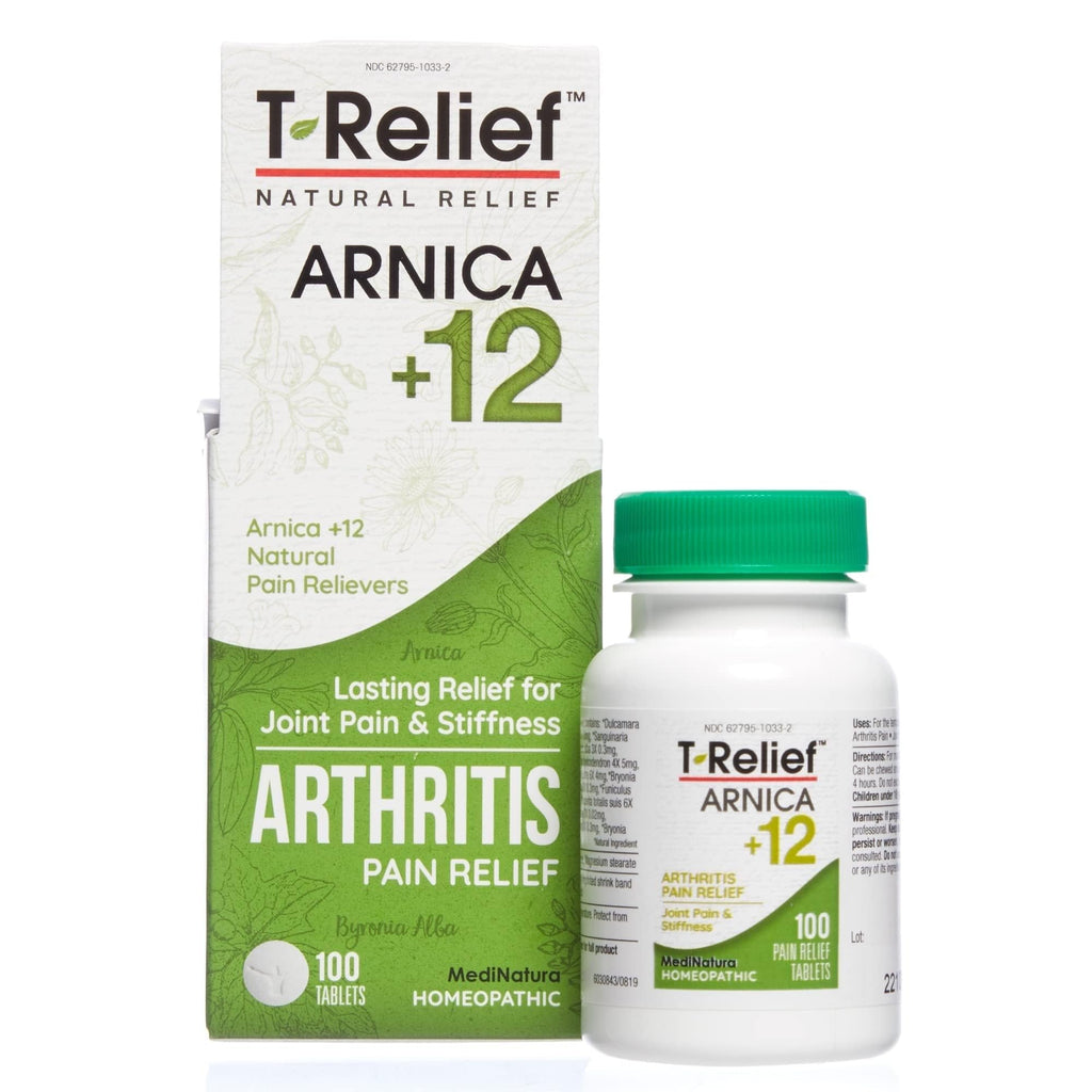 MediNatura Whole Body + Joints Bundle T-Relief Arnica +12 Natural Arthritis Pain Tablets 100ct + T-Relief Arnica +12 Natural Pain Relieving Tablets 100ct MediNaturaBuy Supplements Australia