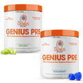 Genius Pre-Workout Supplement Bundle - Blue Raspberry & Sour Apple - Caffeine