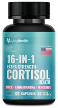 Cortisol Complex 16-in-1 Supplement for Women & Men | Stress Support Manager with Organic Ashwagandha, Maca Root, Rhodiola Rosea & Shilajit | Adaptogen Blend for Balance & Energy | 120 Capsules MagHealthBuy Supplements Australia