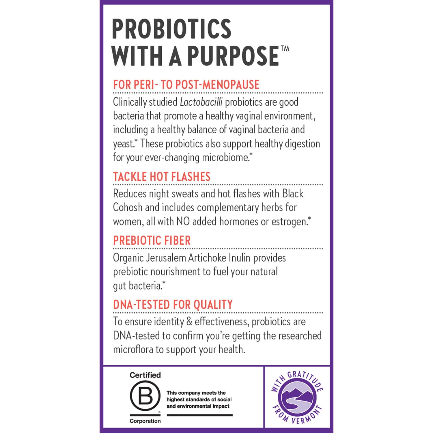 New Chapter All-Flora Probiotic Menopause Balance, Ultra-Concentrated Probiotics for Women with Black Cohosh for Menopause Hot Flashes, 100% Vegan, 30 Vegan Capsules New ChapterBuy Supplements Australia