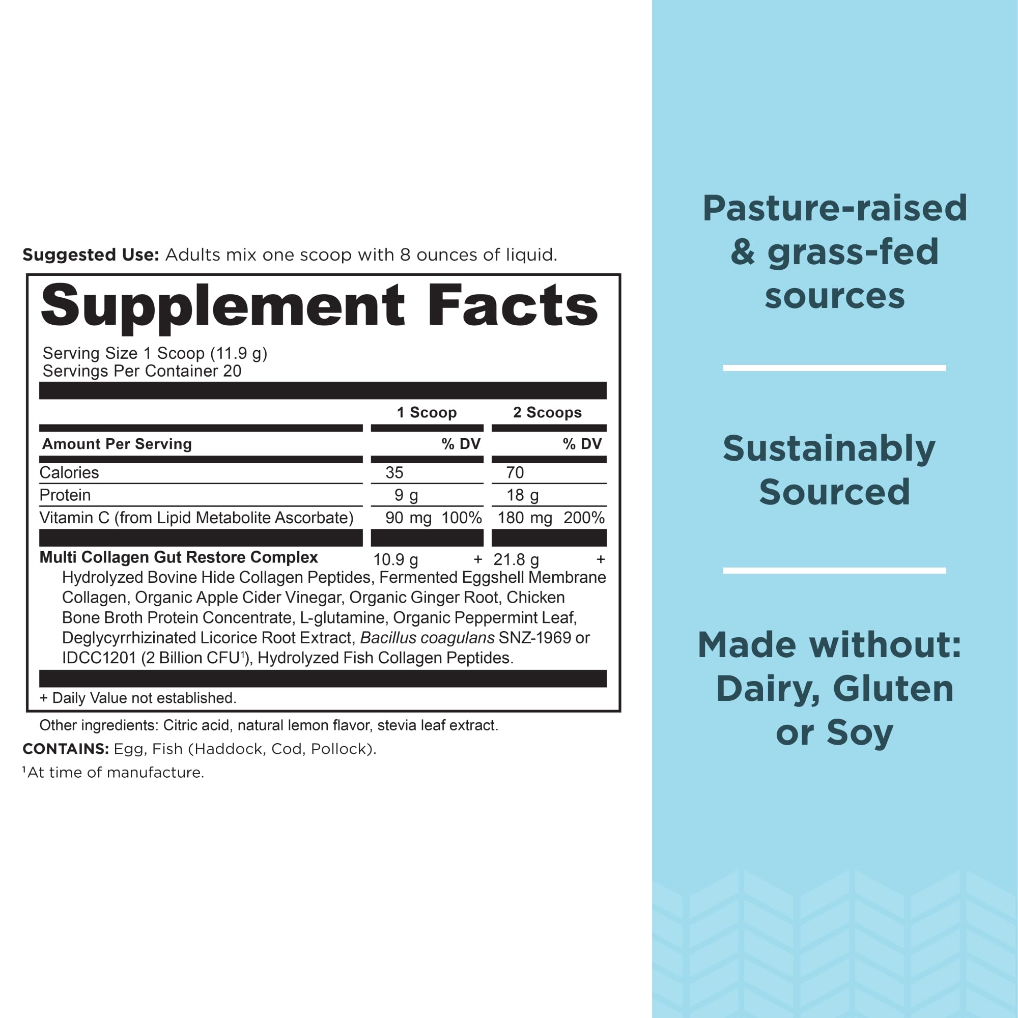 Ancient Nutrition Collagen Powder Protein, Multi Collagen Protein, Hydrolyzed Collagen Peptides Supports Skin and Nails, Joint Supplement (Gut Restore, 20 Servings) Ancient NutritionBuy Supplements Australia
