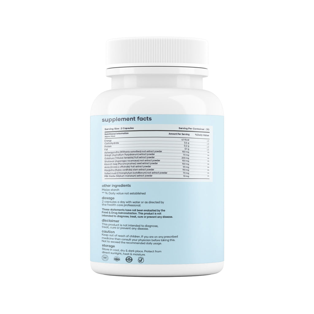 mars by GHC Triterolin | Powered by Shilajit, Ashwagandha, Safed Musli, Gokshura | 60 Capsules | Pack of 1 mars by GHCBuy Supplements Australia