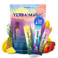 Yerba Magic Instant Yerba Mate Powder Packets – Clean Energy & Focus Drink Mix for Gut Health – Nootropic Blend with Lion’s Mane, L-Theanine, Prebiotics & Probiotics – Low Sugar Natural Caffeine – Variety Pack, 24 Sticks BrainistaBuy Supplements Australia