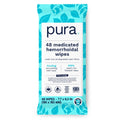 Pura Flushable Hemorrhoid Wipes XL, 48 Count, Medicated with Cooling Witch Hazel, Aloe & Coconut Oil, Fast Relief, Fragrance-Free, 100% Plastic-Free PuraBuy Supplements Australia