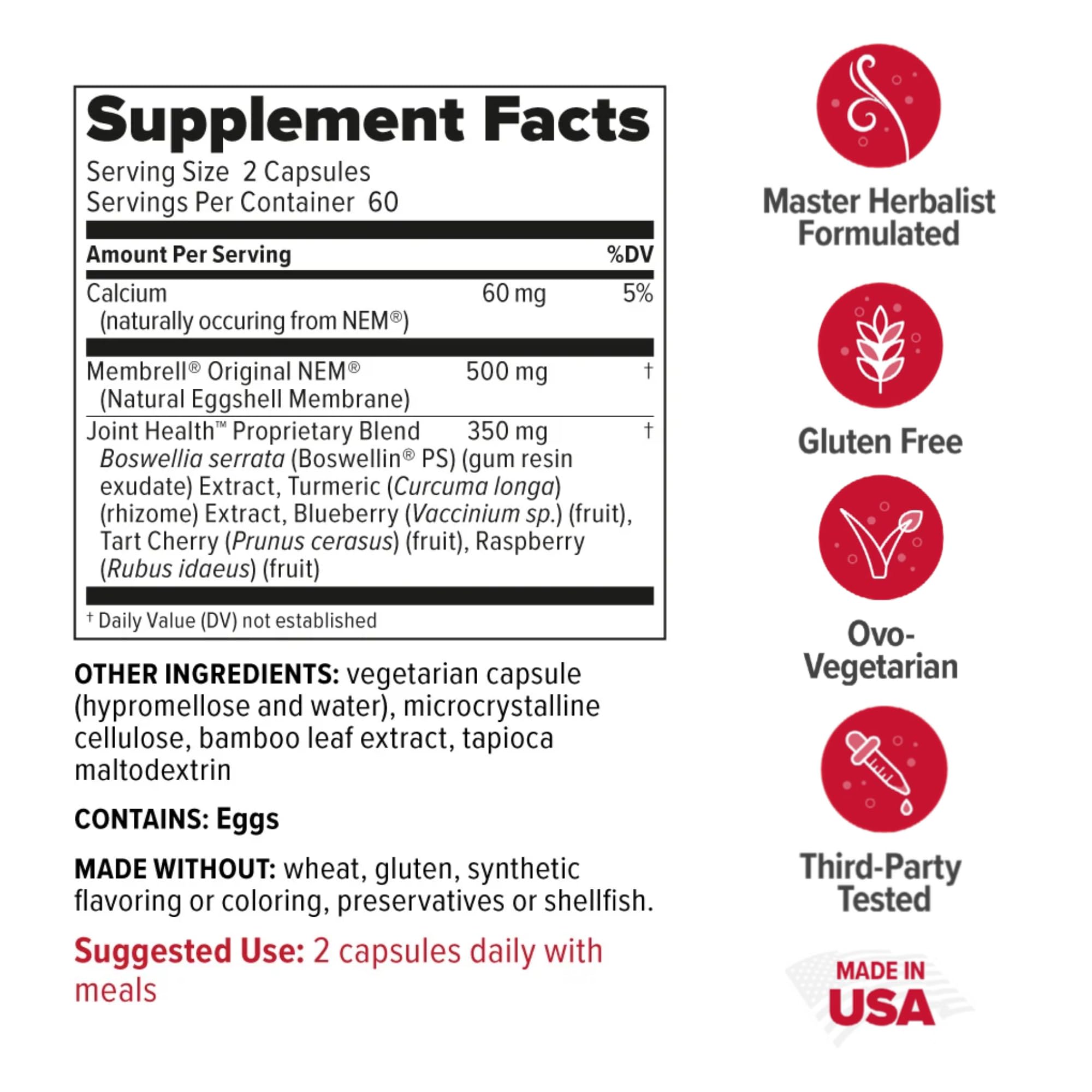 Redd Remedies, Joint Health Advanced, Helps Strengthen Connective Tissue and Cartilage, Fast-Acting Comfort with Boswellia Serrata and Turmeric, 120 Vegetarian Capsules Redd RemediesBuy Supplements Australia