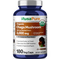 NusaPure Chaga Mushroom 20:1 Extract, 150 mg Equivalent to 3,000mg per Veggie Capsule, 180 Count, USDA Organic, Vegan, Non-GMO NusaPureBuy Supplements Australia