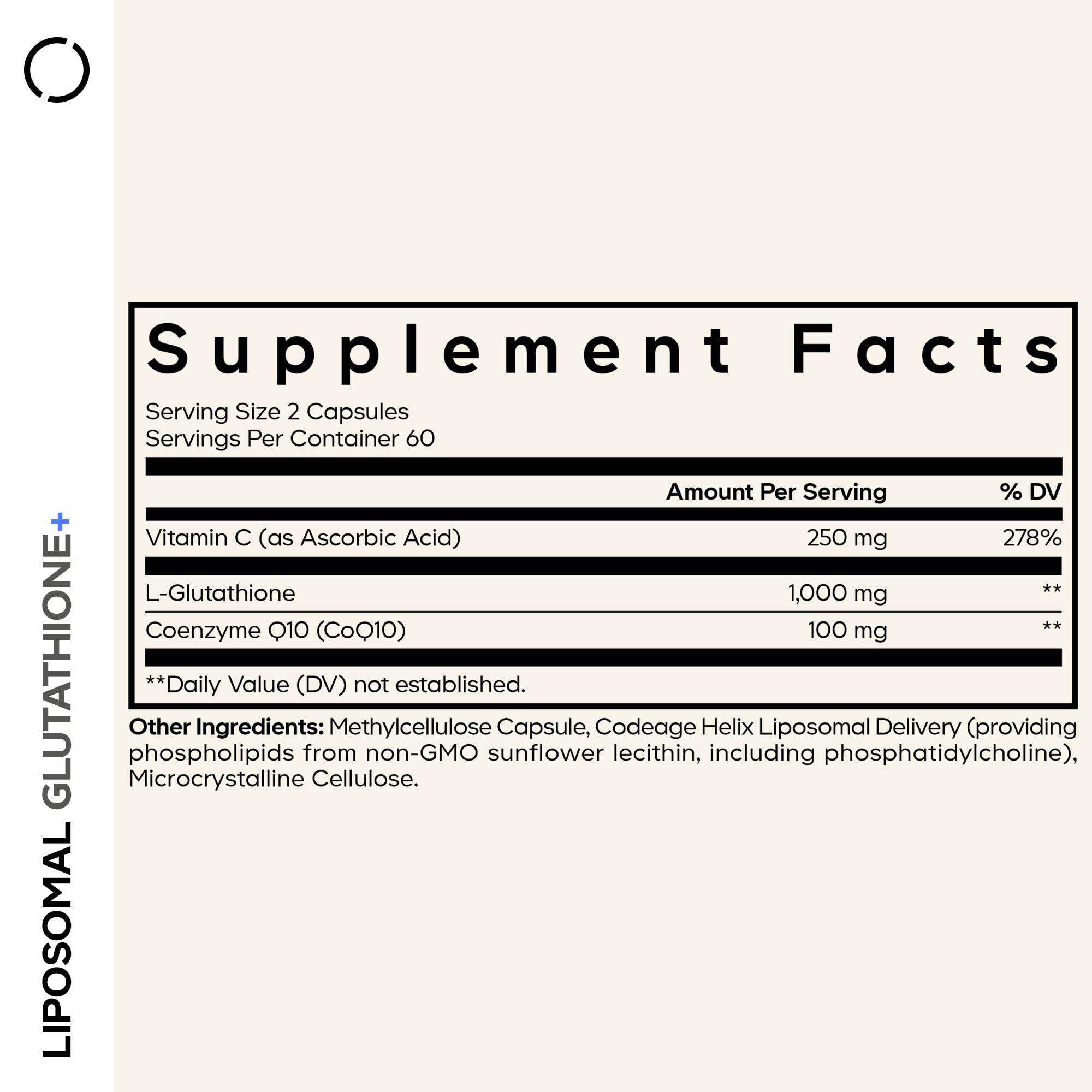 Codeage Liposomal Glutathione+ Supplement - 1000 mg Reduced L-Glutathione Pills, Vitamin C Ascorbic Acid, CoQ10 - Liposomal Delivery - Skin & Antioxidant Support - Non-GMO - 120 Capsules CodeageBuy Supplements Australia