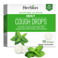 HERBION Naturals Cough Drops, Sugar Free with Stevia, Dietary Supplement, Soothes Cough, for Adults & Children Over 6 Years, 18 Count, Mint, Pack of 1 HERBION buy supplements Au
