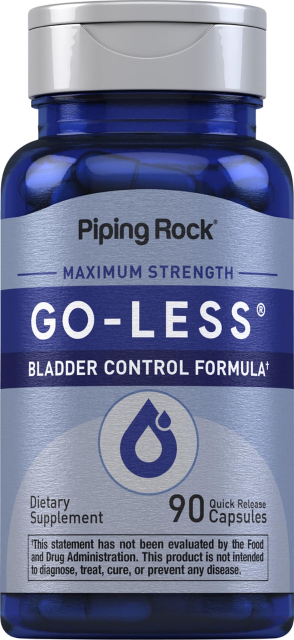 Piping Rock Bladder Control Pills for Women and Men | 90 Capsules | Maximum Strength Formula | Pumpkin Seed Extract | Non-GMO, Gluten Free Supplement Piping RockBuy Supplements Australia