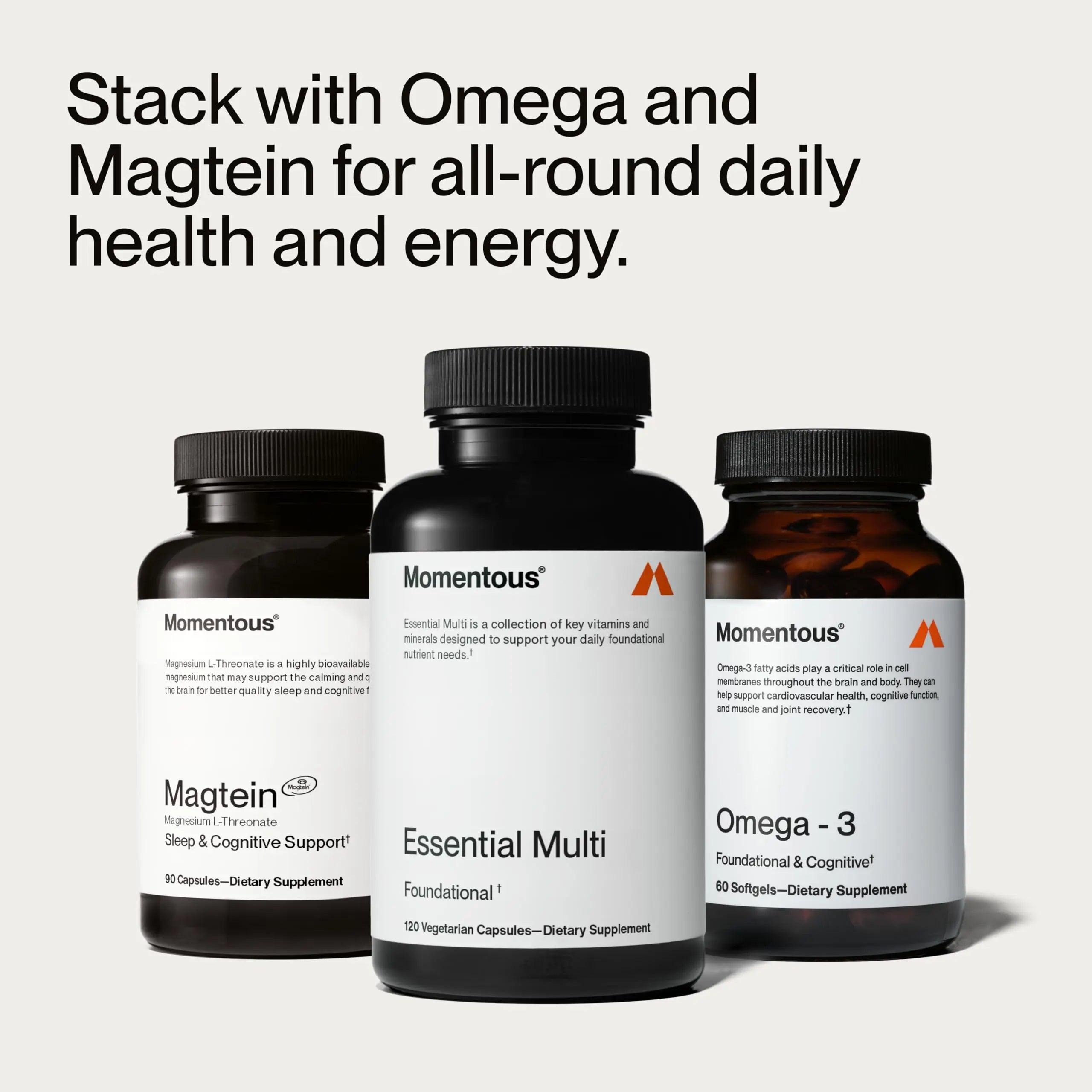 Momentous Essential Multivitamin for Women & Men - Complete Vitamin & Mineral Complex for Athletes & Wellness Enthusiasts - GMO- & Gluten-Free MomentousBuy Supplements Australia