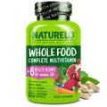 NATURELO Whole Food Multivitamin for Women 50+ (Iron Free) with Vitamins, Minerals, & Organic Extracts - Supplement for Post Menopausal Women Over 50