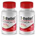 MediNatura T-Relief Pain - Arnica Medication for Naturally Soothing Body Aches - Supports Muscle, Joint & Back Relief - Chewable Tablets - Plant-Based Tablets - Non-Addictive - 100 Count - 2 Pack MediNaturaBuy Supplements Australia