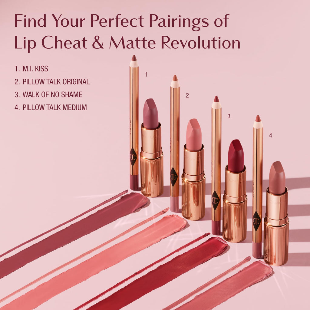 Charlotte Tilbury Lip Cheat Lip Liner Pencil - Gives Lips a Fuller-Looking, Defined Pout - Enriched with Jojoba Oil & Hyaluronic Acid - Waterproof, Smudge-Proof & Transfer-Proof - Pillow Talk Fair Charlotte TilburyBuy Supplements Australia