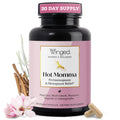 Winged Wellness Hot Momma Menopause Supplements for Women - Hormone-Free Menopause Relief Support for Hot Flashes & Night Sweats with Chaste Tree Berry, Multivitamins & Shatavari - 60 Vegan Capsules Winged WellnessBuy Supplements Australia