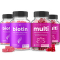 NutraChamps Biotin Gummies (2 Pack) and Womens Multivitamin Gummies (2 Pack) 4 Pack Bundle NutraChampsBuy Supplements Australia