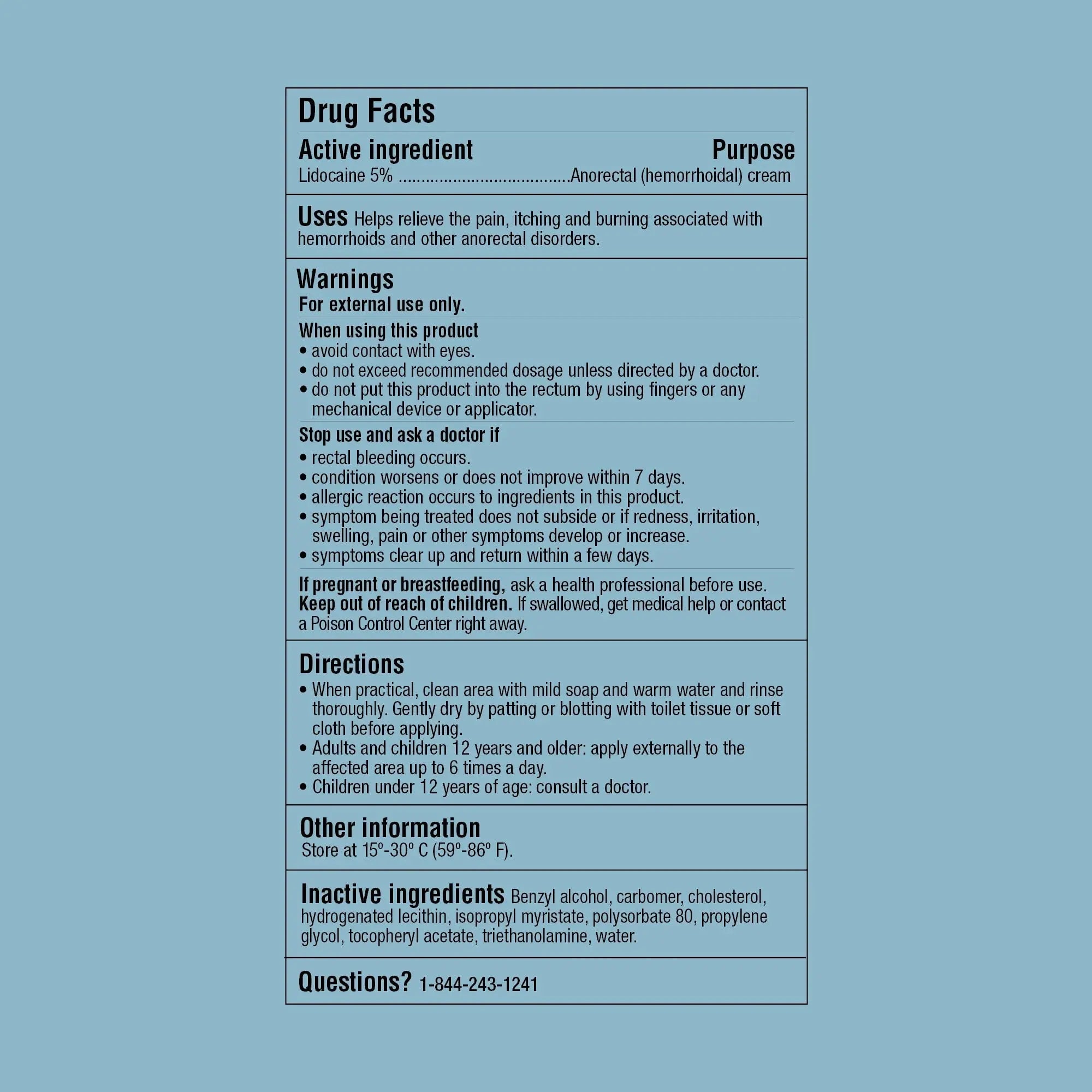 Curist 5% Lidocaine Numbing Cream - 6 oz (170 g) XL Tube - Soothing Numbing Cream for Temporary Discomfort, Itching, and Burning from Hemorrhoids Lidocaine 5% (1 Pack - 6 oz Tube) CuristBuy Supplements Australia