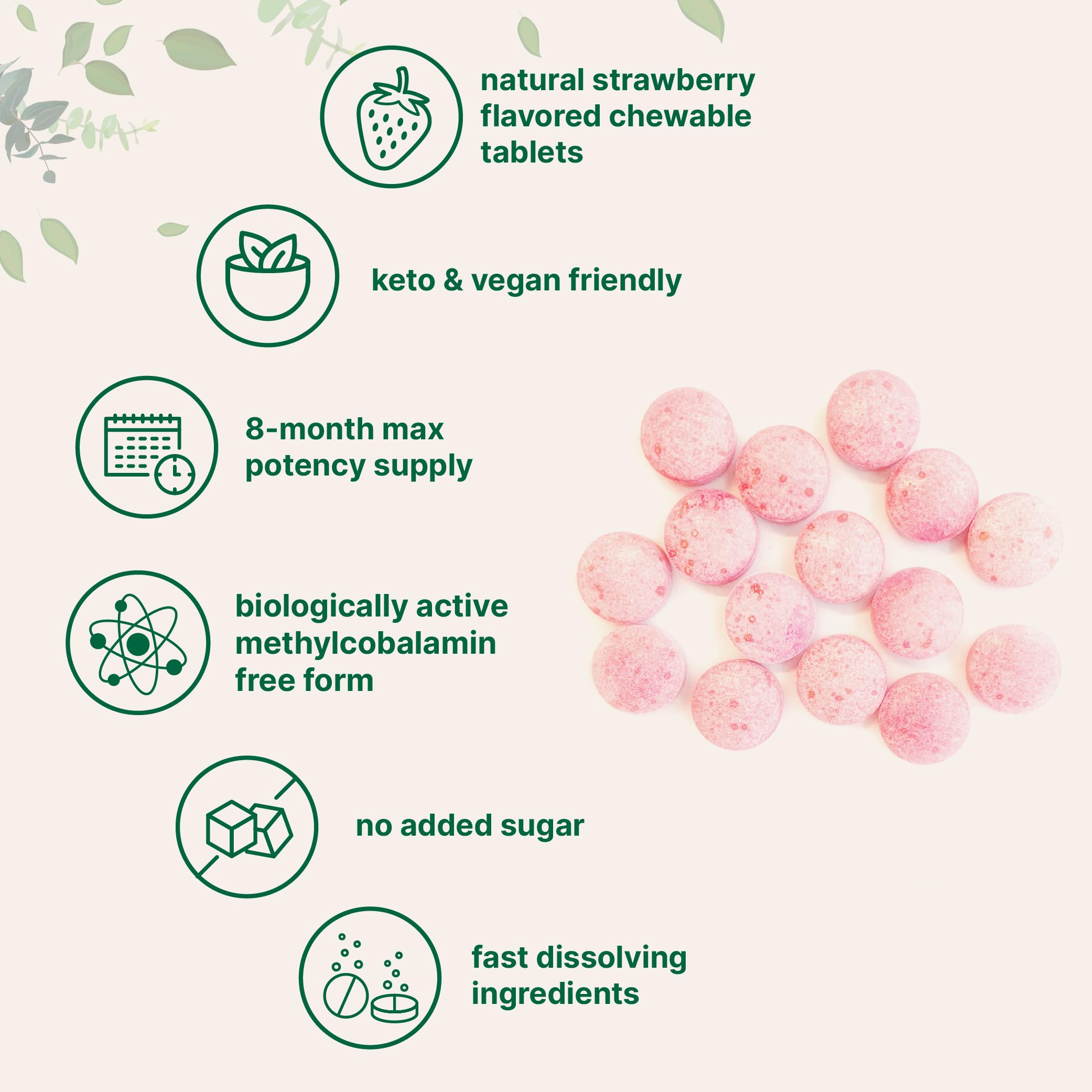 Micro Ingredients Vitamin B12 5000mcg | Methyl B12 Active Form – 240 Chewable Micro IngredientsBuy Supplements Australia