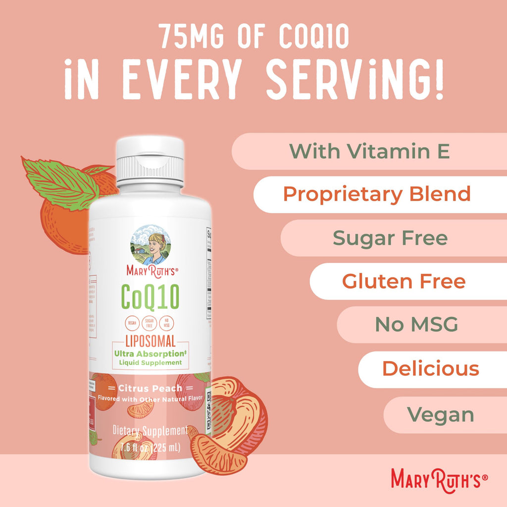 MaryRuth Organics Liquid Vitamin | Coenzyme Q10 Heart Health for Mitochondrial Support and Immune System | Vegan Non-GMO | 7.6 Fl Oz | 45 Servings MARYRUTH'SBuy Supplements Australia