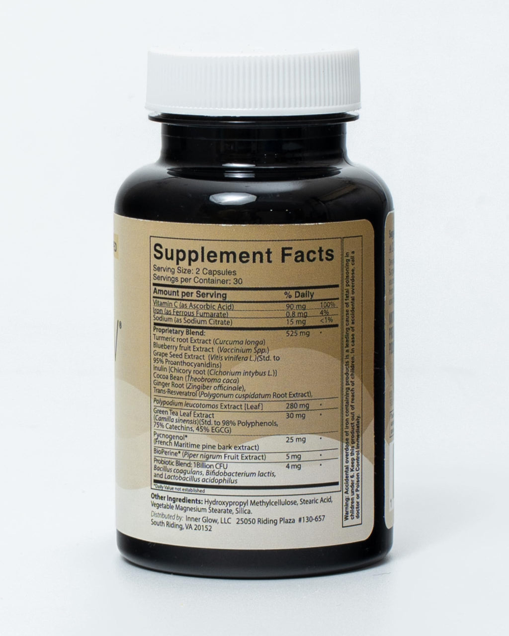 Inner Glow Age Defense Vitamins - Dermatologist and Plastic Surgeon Developed to Fight photoaging and Melasma, Polypodium Leucotomos Antioxidant Formula – Vegan, Gluten-Free – 60 Capsules Inner GlowBuy Supplements Australia
