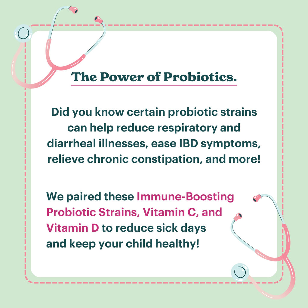 MamaDoc Rx Certified Organic Kids & Teens Probiotic Immune Defense - 5 Billion CFUs | Sugar Free, Vegan, Gluten-Free | 14 Probiotic Strains, Prebiotics, Vitamin C & D | 30 Chewable Tablets, Ages 4+ MamaDoc RxBuy Supplements Australia