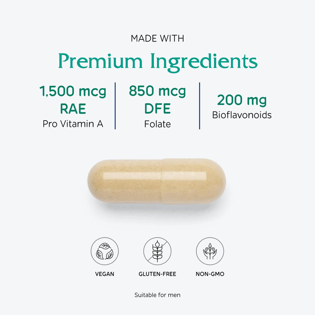 Vitanica Women's Symmetry, High Potency Daily Multivitamin, Vegan/Vegetarian, 180 Capsules Vitanica