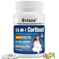 Bvlaue Cortisol Supplements for Women & Men - 15-in-1 Cortisol Reducer Manager Lower w/Ashwagandha,Magnesium,L-Theanine/Saffron Vitamin B6 & B12,60 Vegan CT for Stress Relief Sleep,Mood,Non-GMO BvlaueBuy Supplements Australia