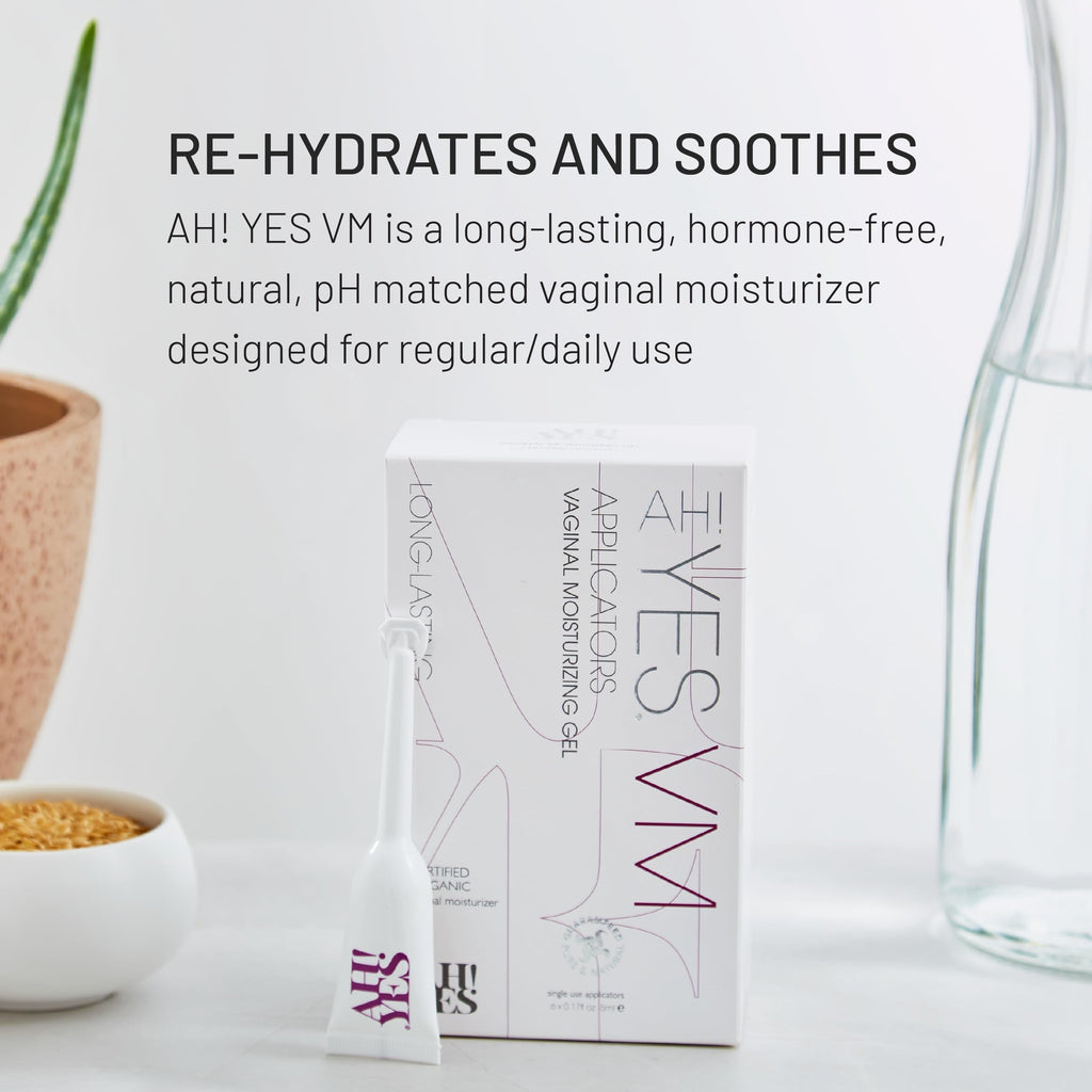 AH! YES® Long Lasting Vaginal Moisturizer for Vaginal Dryness, Water Based & Estrogen-Free, 6 Pre-Filled Applicators AH! YES buy supplements Au