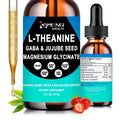 L Theanine Liquid Drops - Double Strength L-Theanine 200mg for Adults & Kids, Fast Absorption Gaba L-Theanine Supplements w. Magnesium & Jujube Seed for Nerve & Sleep, Relaxation & Mood Support丨Vegan AMENQ hHEALTHBuy Supplements Australia
