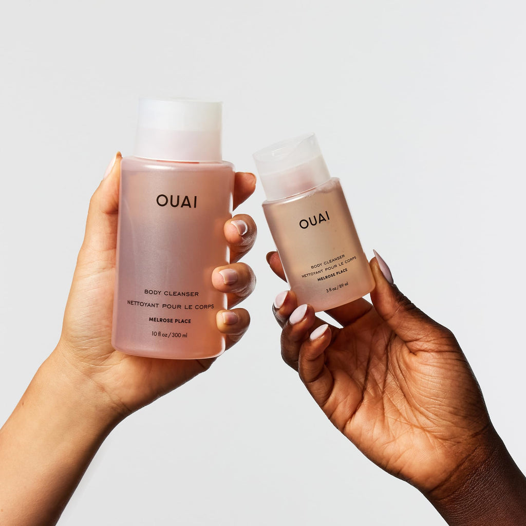 OUAI Body Cleanser Travel Size, Melrose Place - Foaming Body Wash with Jojoba Oil & Rosehip Oil to Hydrate, Balance & Soften Skin - Paraben, Phthalate, Sulfate Free Skin Care Products (3 Fl Oz) OUAIBuy Supplements Australia