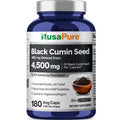 NusaPure Full Spectrum Black Cumin Seed 10:1 Extract, 450 mg Equivalent to 4,500mg 180 Veggie Powder Caps Non-GMO, Vegan Non-Oily NusaPureBuy Supplements Australia