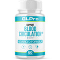 GLPro supplement bottle for blood circulation support on a white background