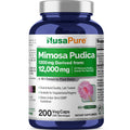 NusaPure Mimosa Pudica Seed 10:1 Extract, 1200 mg Equivalent to 12,000 mg 200 Veg Capsules (Non-GMO, Vegan) NusaPureBuy Supplements Australia