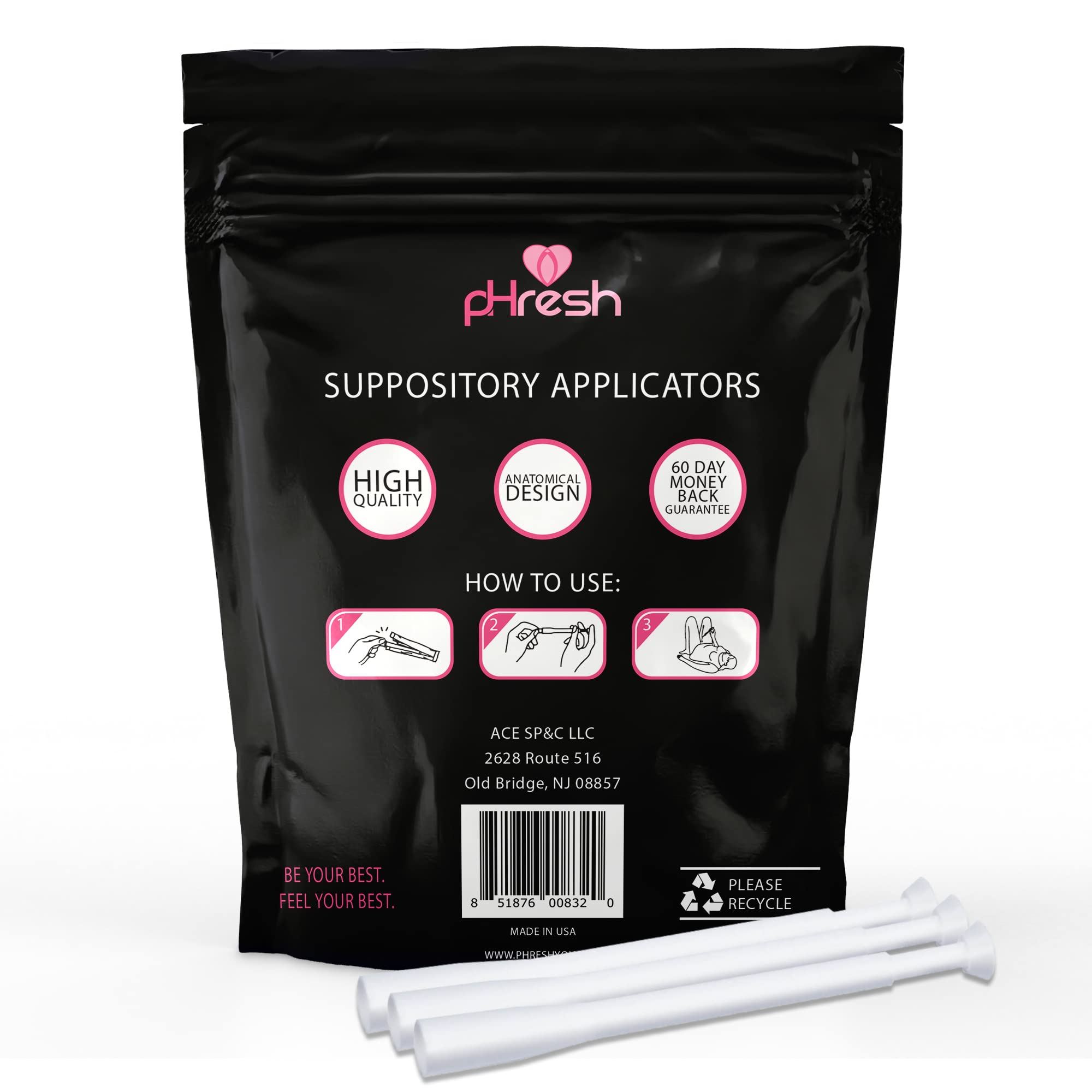 ACE NUTRITION pHresh Vaginal Suppository Applicators – Pack of 30 Individually Wrapped Disposable ACE NUTRITIONBuy Supplements Australia