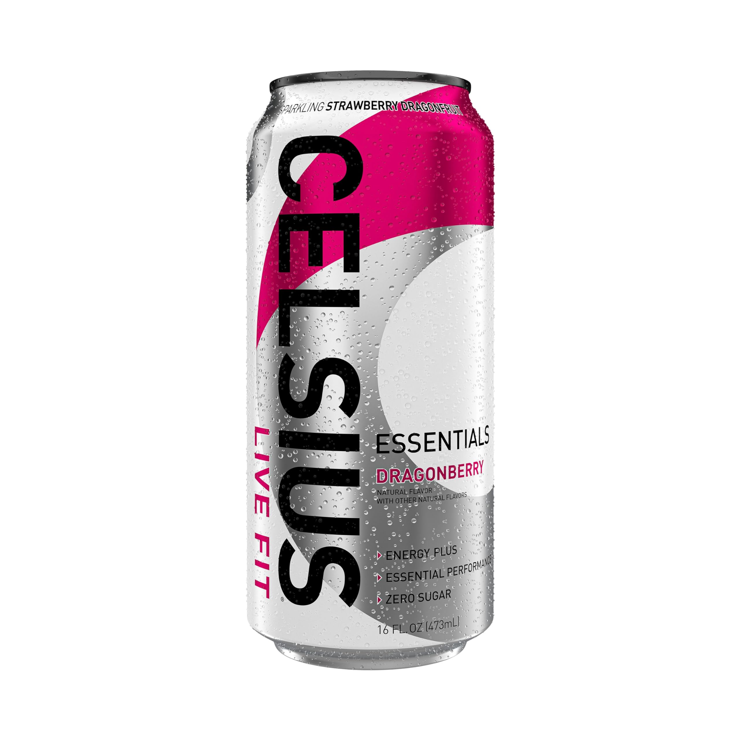 CELSIUS ESSENTIALS, Sparkling Dragonberry, Performance Energy Drink 16 Fl Oz CELSIUSBuy Supplements Australia