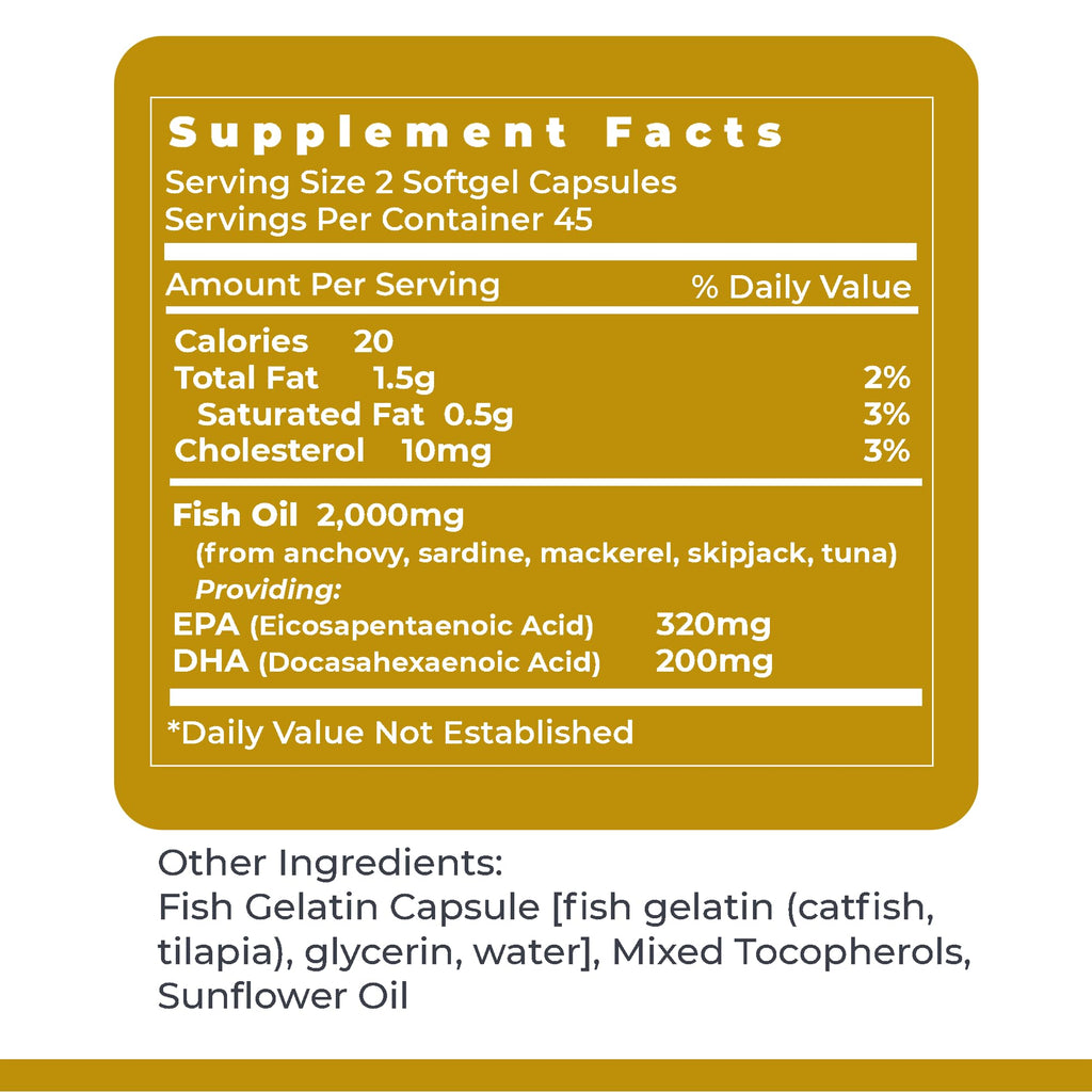 Premier Research Labs EPA DHA Marine Softgels - Omega 3 Fish Oil, EPA DHA Omega 3 Supplement, Fatty Acids for Women & Men, Natural - 90 Softgel Capsules Premier Research LabsBuy Supplements Australia