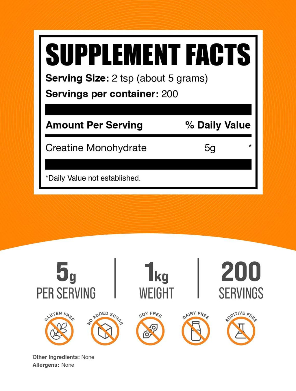 BulkSupplements.com Creatine Monohydrate Powder - Micronized Creatine Powder, Unflavored - Pure & Gluten Free, 5g (5000mg) per Servings, 1kg (2.2 lbs) (Pack of 1) BulkSupplementsBuy Supplements Australia