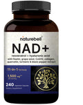 Supplement bottle labeled 'NatureBell NAD+' on a white background
