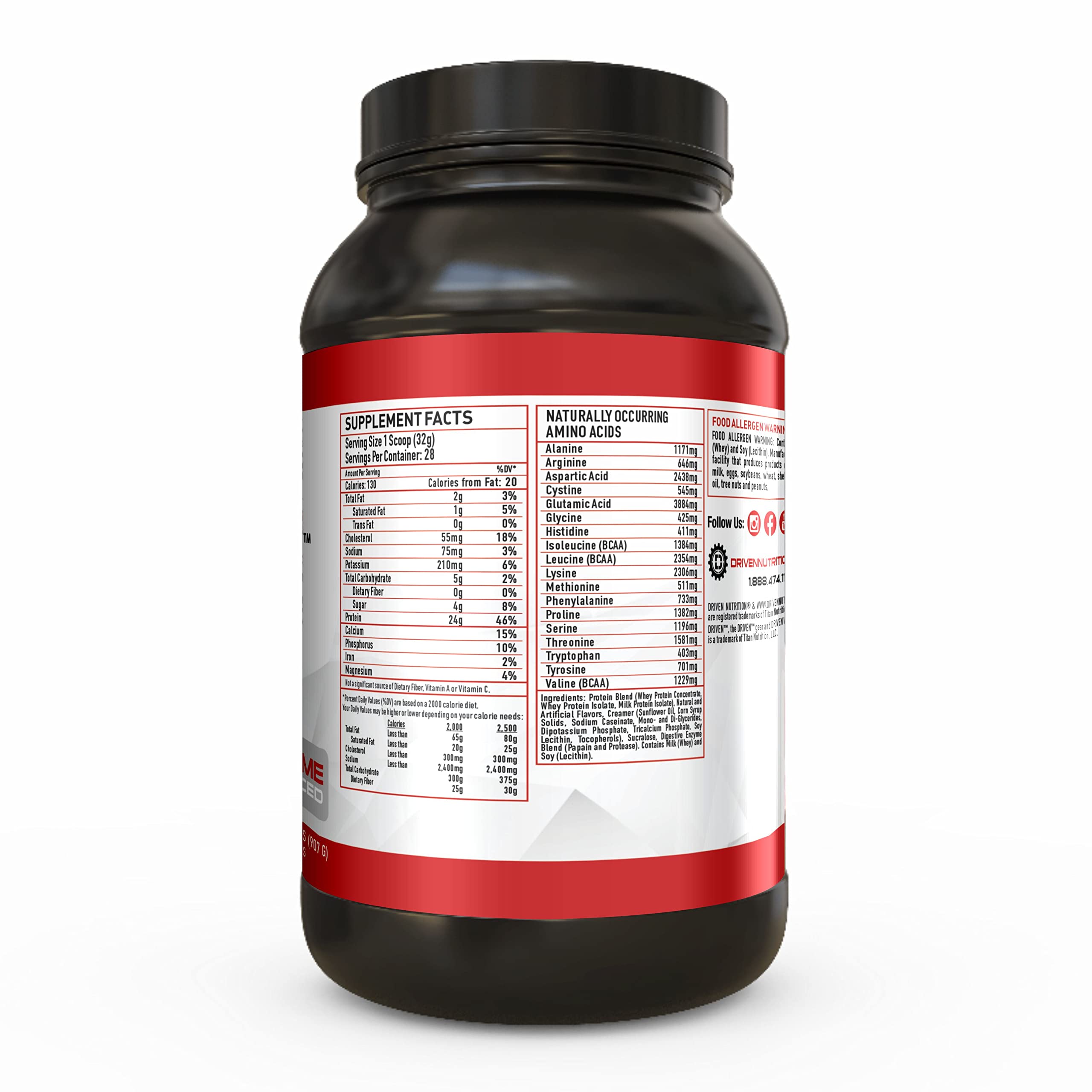 Driven WHEY- Grass Fed Whey Protein Powder: Delicious, Clean Protein Shake Driven NutritionBuy Supplements Australia