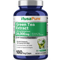 NusaPure Green Tea 20:1 Extract, 1200 mg Equivalent to 24000mg, 180 Vegan Capsules, 50% EGCG, 98% Polyphenols, 80% Catechins NusaPureBuy Supplements Australia