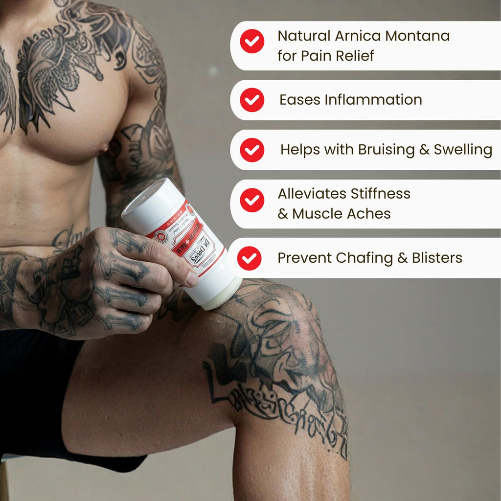 Dr. Doug's Recovery Balm – Organic Arnica & Magnesium Topical Rub – Soothing Support Lotion for Active Muscles, Joints, & Skin – Dermatologist Approved, Handmade in USA, Organic 2 oz Twist-Up Stick Dr. Doug'sBuy Supplements Australia